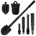 Portable Folding Camping Shovel Multi-Tool with Carry Pouch – Black